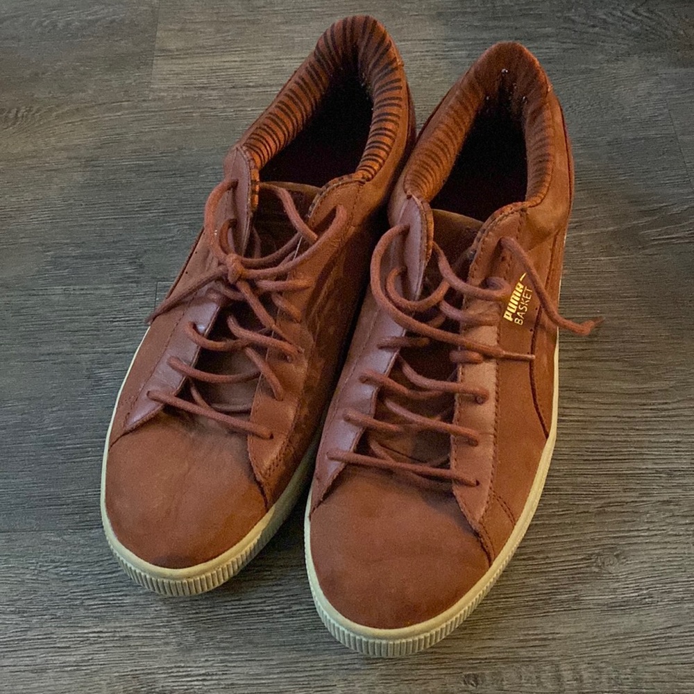 Men’s puma BASKET bronze shoes